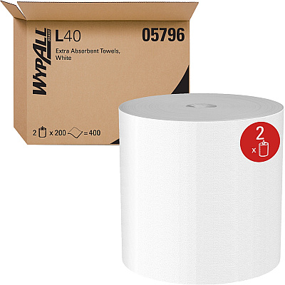 Wypall PowerClean L40 Extra Absorbent Towels (KCC05796)