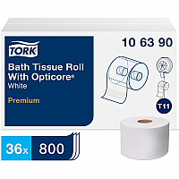 TORK Premium Bath Tissue Roll with OptiCore (TRK106390)