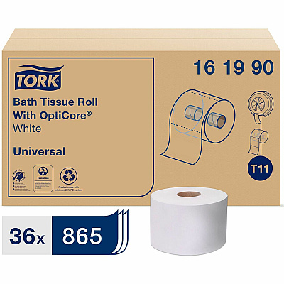 TORK Universal Bath Tissue Roll with OptiCore (TRK161990)