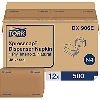 Tork Xpressnap Natural Dispenser Napkin N4 (TRKDX906E)