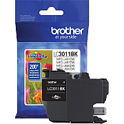 Brother LC3011BK Original Standard Yield Inkjet Ink Cartridge - Single Pack - Black - 1 Each