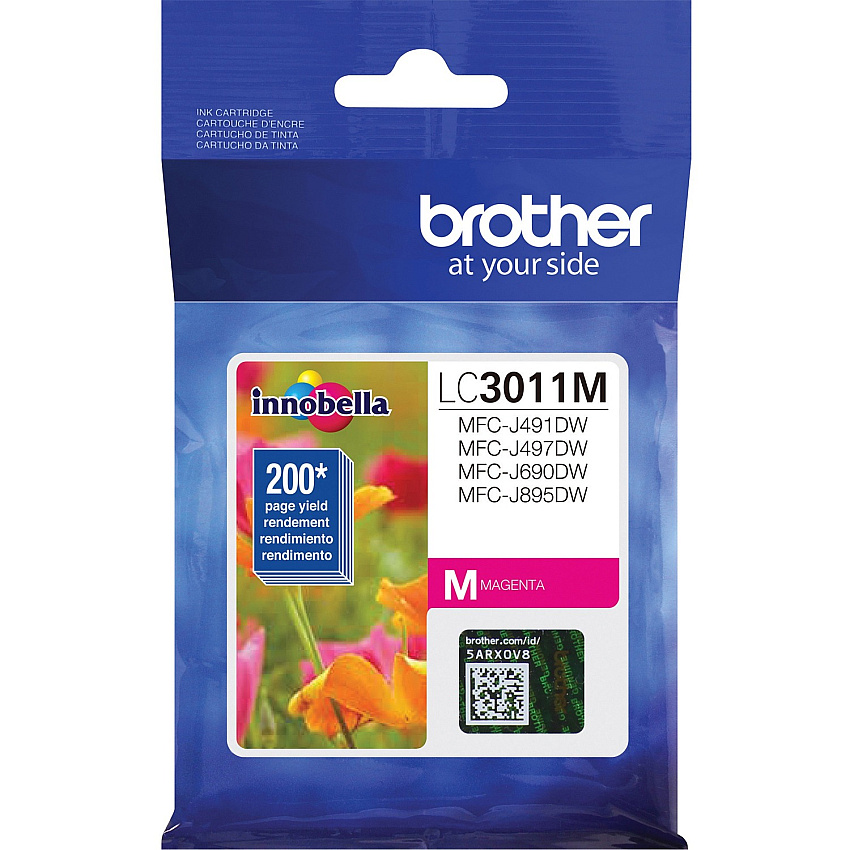 Brother LC3011M Original Standard Yield Inkjet Ink Cartridge - Single Pack - Magenta - 1 Each