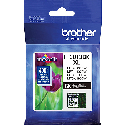 Brother LC3013BK Original High Yield Inkjet Ink Cartridge - Single Pack - Black - 1 Each