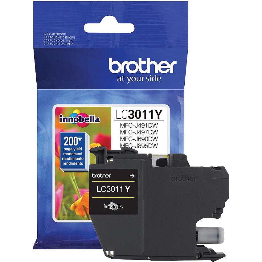 Brother LC3011Y Original Standard Yield Inkjet Ink Cartridge - Single Pack - Yellow - 1 Each