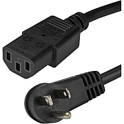 StarTech 10ft Power Cord, Angled Nema5-15p To C13 (PXTR10110)