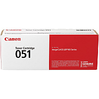 Canon 051 Original Laser Toner Cartridge - Black - 1 Each (CNMCRTDG051)