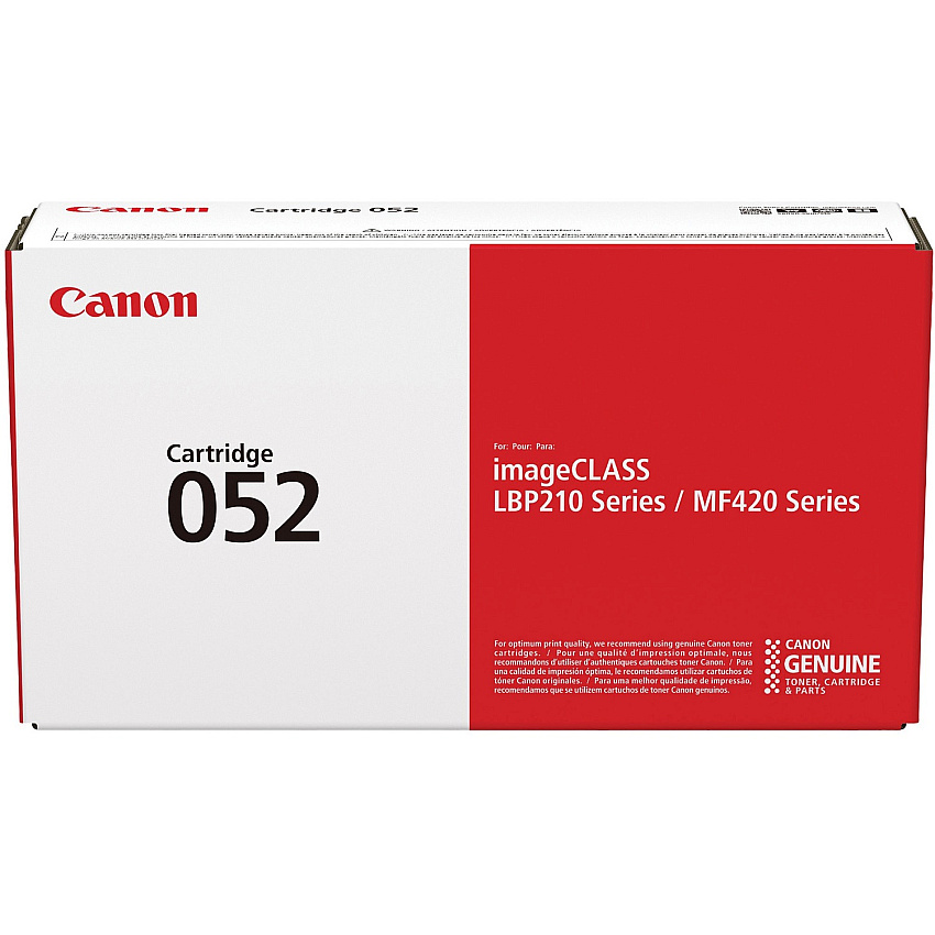 Canon 052 Original Laser Toner Cartridge - Black - 1 Each (CNMCRTDG052)