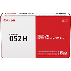 Canon 052H Original High Yield Laser Toner Cartridge - Black - 1 Each (CNMCRTDG052H)