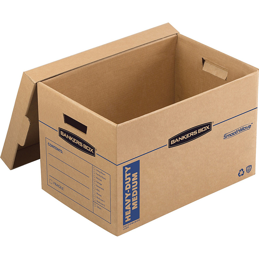 Bankers Box SmoothMove Maximum Strength Moving Boxes (FEL7710301)