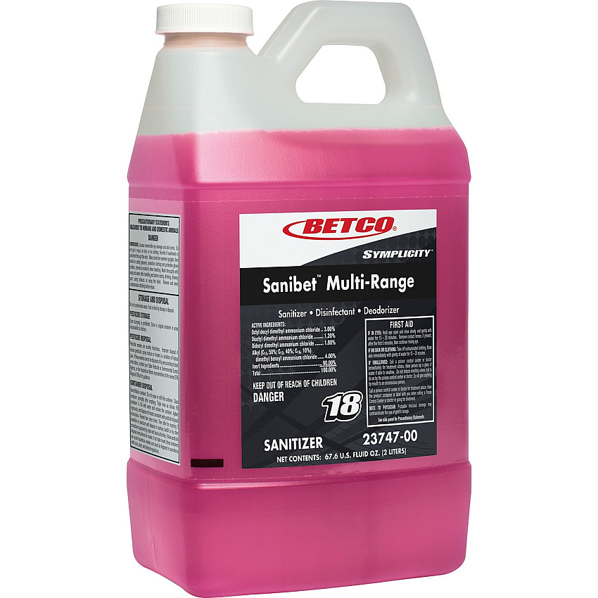 Betco Symplicity Sanibet Multi-Range Sanitizer - FASTDRAW 18 (BET2374700)