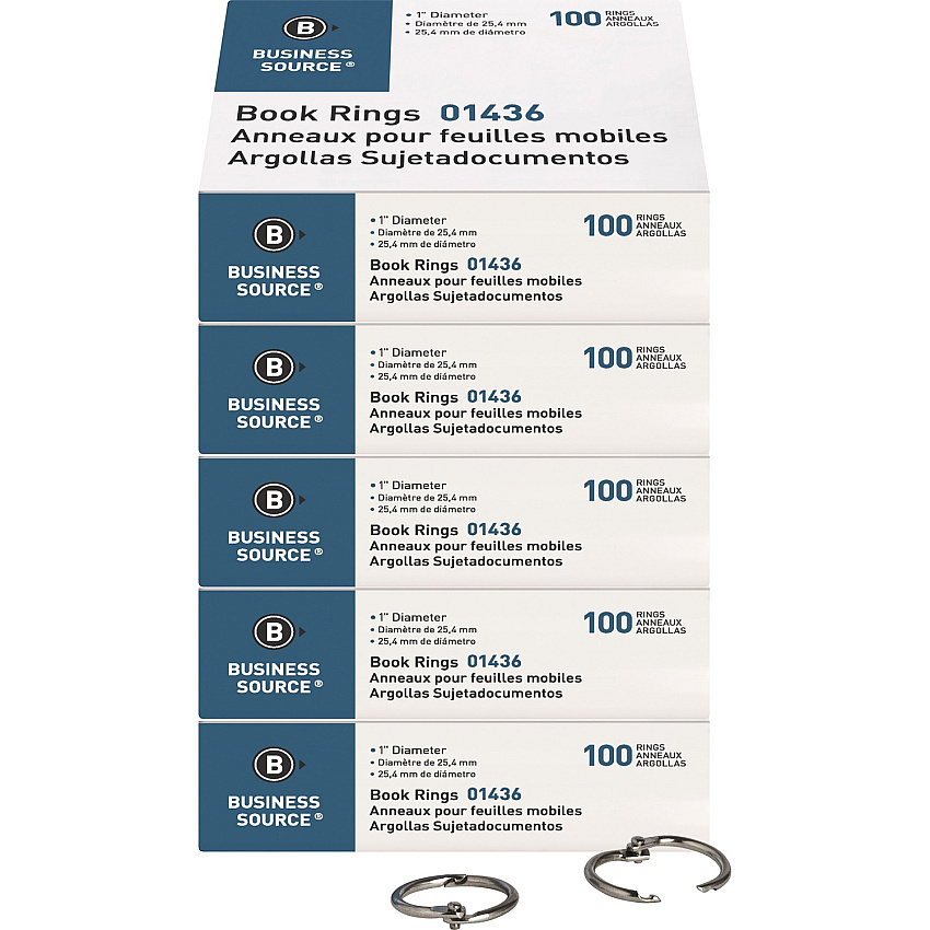 Business Source Standard Book Rings (BSN01436BD)