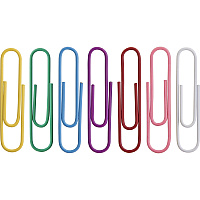 Business Source Vinyl-coated Gem Clips (BSN01604)