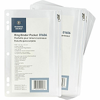 Business Source Punched Economy Binder Pocket (BSN01606BX)