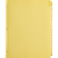 Business Source A-Z Clear Plastic Tab Index Dividers (BSN01806)