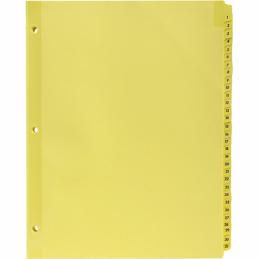 Business Source Preprinted 1-31 Tab Index Dividers (BSN01808)