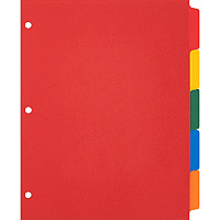Business Source Plain Tab Color Polyethylene Index Dividers (BSN01809)