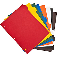 Business Source Plain Tab Color Polyethylene Index Dividers (BSN01810)