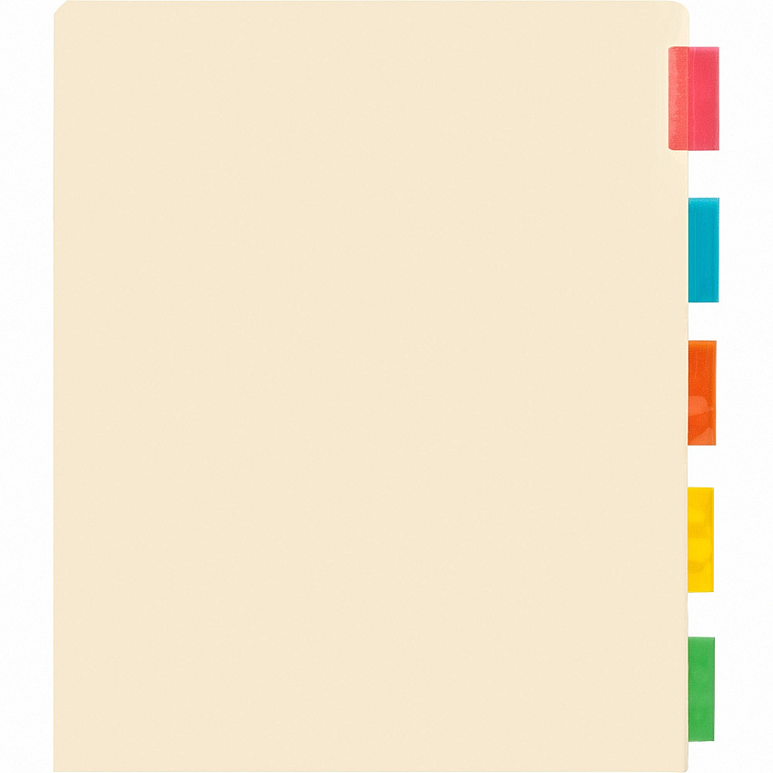 Business Source Color Tab Pocket Binder Dividers (BSN02073)