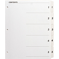 Business Source Table of Content Quick Index Dividers (BSN05852)