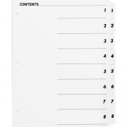 Business Source Table of Content Quick Index Dividers (05853)