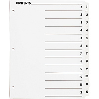 Business Source Table of Content Quick Index Dividers (BSN05855)