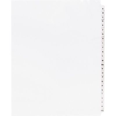 Business Source A-Z Tab Table of Contents Index Dividers (05858)
