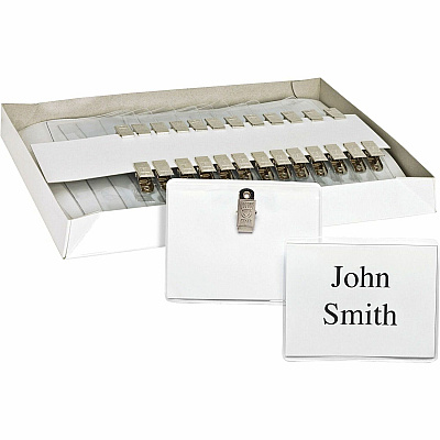Business Source Clip Holder Style Badge Kit (BSN19180)