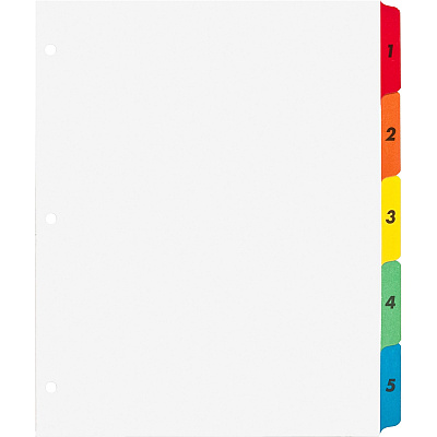 Business Source Table of Content Quick Index Dividers (BSN21900)