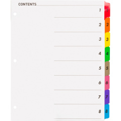 Business Source Table of Content Quick Index Dividers (21901)