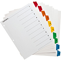 Business Source Table of Content Quick Index Dividers (BSN21902)