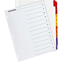 Business Source Jan-Dec Monthly Table of Contents Index Dividers (BSN21906)