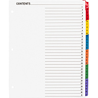 Business Source Table of Content Quick Index Dividers (BSN21907)