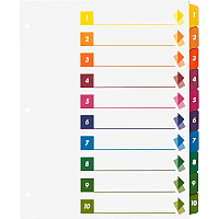 Business Source Color-coded Table of Contents/Tabs Index Dividers (BSN21910)