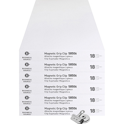 Business Source Magnetic Grip Clips Pack (BSN58506BD)