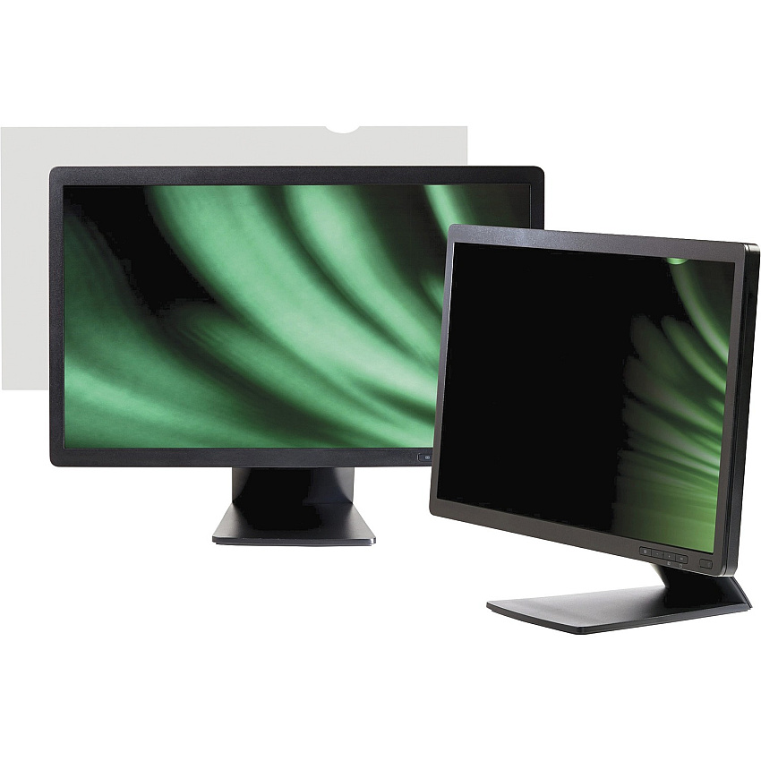 Business Source Widescreen Frameless Privacy Filter Black (BSN59350)