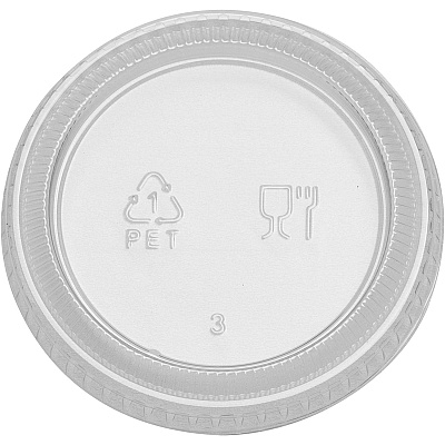 Dixie Portion Cup Lids by GP Pro (DXEPL20CLEAR)