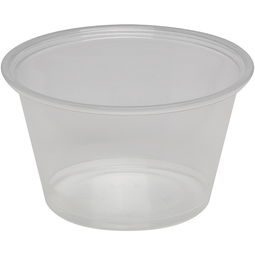 Dixie 4 oz Souffle Cups by GP Pro (DXEPP40CLEAR)