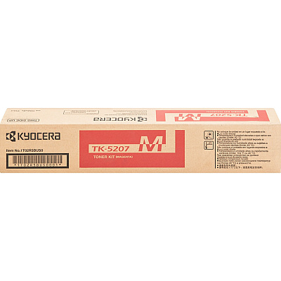 Kyocera TK-5207M Original Laser Toner Cartridge - Magenta - 1 Each