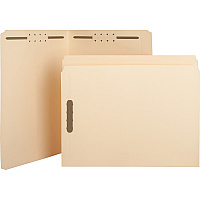 Business Source Straight Tab Cut Letter Recycled Fastener Folder (BSN17211)