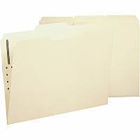 Business Source 1/3 Tab Cut Letter Recycled Fastener Folder (BSN17212)