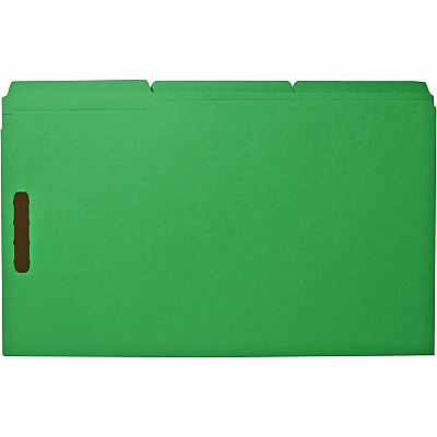 Business Source 1/3 Tab Cut Legal Recycled Fastener Folder (BSN17220)