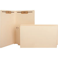 Business Source Straight Tab Cut Legal Recycled Fastener Folder (BSN17265)