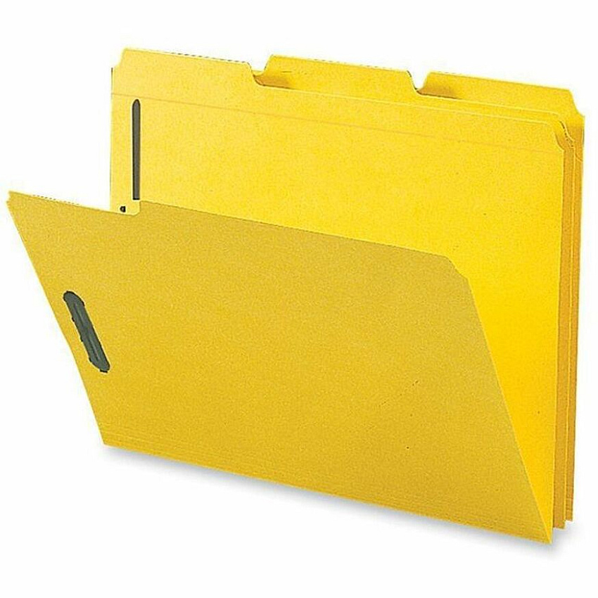 Business Source 1/3 Tab Cut Letter Recycled Fastener Folder (BSN17270)