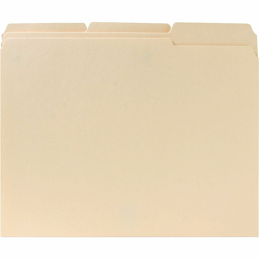Business Source 1/3 Tab Cut Letter Recycled Classification Folder (BSN211113)