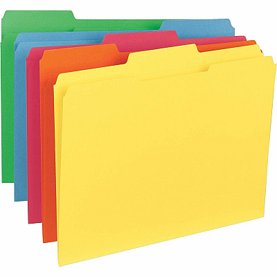 Business Source 1/3 Tab Cut Letter Recycled Classification Folder (BSN21274)