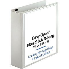 Business Source Locking D-Ring View Binder (BSN26961)