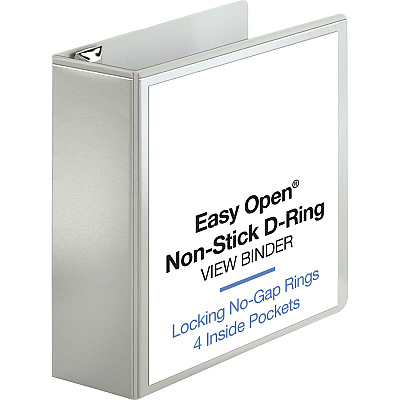 Business Source Locking D-Ring View Binder (BSN26963)