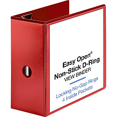 Business Source Red D-ring Binder (BSN26984)
