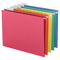 Business Source 1/5 Tab Cut Letter Recycled Hanging Folder (BSN5215AST)
