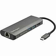 StarTech Usb C Multiport Adapter With Hdmi - 4k - Mac / Windows - Sd Card Reader - Usb C To Usb 3.0 Hub - 2x Usb-a Ports & 1x Usb-c Port - Power Delivery 3.0 (DKT30CSDHPD3)